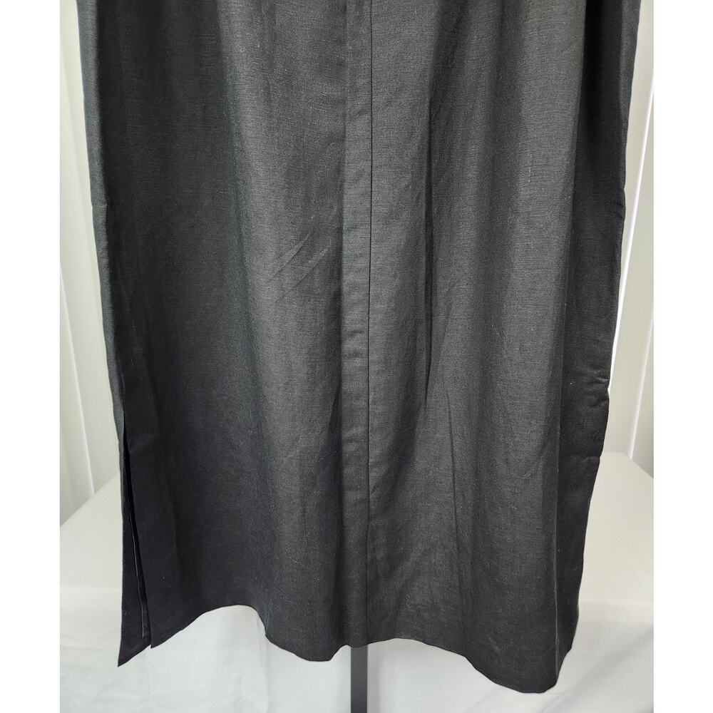 Jessica London Maxi Skirt Linen Blend Slits Floral Embroidery Size 20W NWOT - Picture 9 of 11